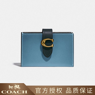 COACH 蔻驰 女士时尚百搭小号钱包风琴褶卡包钱夹