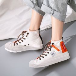 WARRIOR 回力 Warrior)新款时尚百搭平底帆布鞋高帮男女鞋