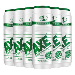 AXE 斧头 牌(AXE) 去污粉(柠檬香) 500g*6瓶 柠檬香味 超强去污力