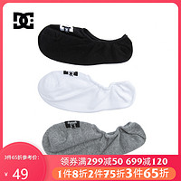 DC SHOES DCSHOECOUSA 运动袜男士休闲船袜3双装 EDYAA03153-KVJ8