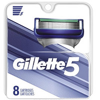 Prime会员、美护大赏：Gillette 吉列 锋隐5 剃须刀头 8支装