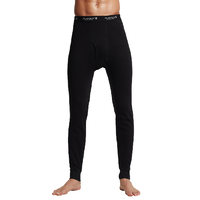 PLAYBOY 花花公子 男士纯棉秋裤 7769 明根腰带款 黑色 XXL