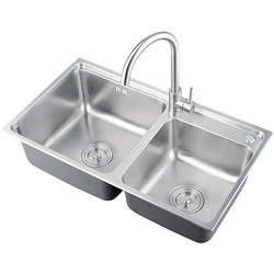 日丰厨房不锈钢水槽单槽家用304洗菜盆纳米水槽洗菜盆洗碗池双槽