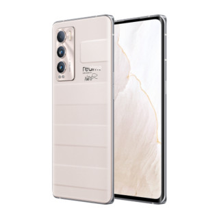 realme 真我GT 大师探索版 骁龙870 120Hz曲面屏 索尼IMX766传感器  5G手机 旅行箱·杏 12GB+256GB wireless 2 neo耳机套装