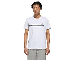 adidas 阿迪达斯 SS TEE TAPE 男子运动T恤 DZ2212 白色 XL