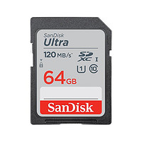 SanDisk 闪迪 SDSDUNC SD存储卡 64GB（UHS-I、U1、C10）+USB3.0二合一读卡器