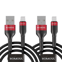 ROMOSS 罗马仕 CB12B Lightning 数据线 1m 红黑 两条装