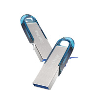 SanDisk 闪迪 U鱼 USB 3.0 U盘 蓝色 64GB USB+挂绳+OTG转接头