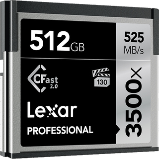 Lexar 雷克沙 3500x CF存储卡 512GB (525MB/s)