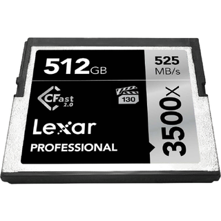 Lexar 雷克沙 3500x CF存储卡 512GB (525MB/s)