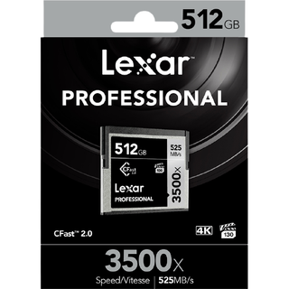 Lexar 雷克沙 3500x CF存储卡 512GB (525MB/s)