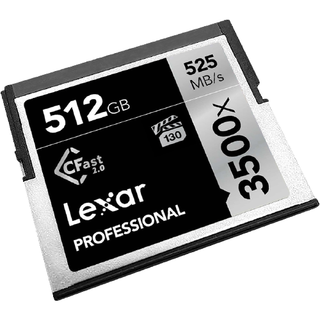 Lexar 雷克沙 3500x CF存储卡 512GB (525MB/s)