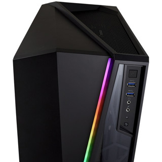 USCORSAIR 美商海盗船 SPEC-OMEGA RGB ATX机箱 半侧透 黑色+H115i RGB 280mm 一体式水冷散热器 机箱散热器套装