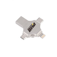leise 雷摄 LSUP2 USB 3.0 固态U盘 银色 32GB USB/type-c/苹果lightning接口