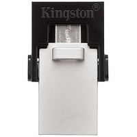 Kingston 金士顿 DataTraveler系列 DTDUO3 USB 3.0 U盘 银色 64GB USB/Micro USB双口