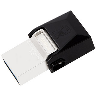 Kingston 金士顿 DataTraveler系列 DTDUO3 USB 3.0 U盘 银色 64GB USB/Micro USB双口