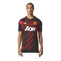 adidas 阿迪达斯 MUFC H PRESHI 男子运动T恤 BS2608 天然红/黑 L