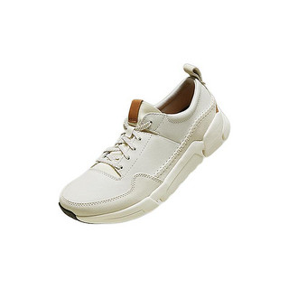 Clarks 其乐 三瓣底系列 TriActive Run 男士老爹鞋 261387007 白色 42