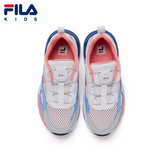 FILA KIDS斐乐童鞋女童运动鞋2021年夏季新款中大童儿童复古跑鞋 粉红/斐乐白-PW 37码/内长23.5cm