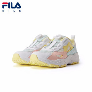 FILA KIDS斐乐童鞋女童运动鞋2021年夏季新款中大童儿童复古跑鞋 嫩玫粉/天窗蓝-PB 40码/内长25.0cm