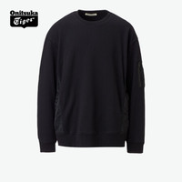 Onitsuka Tiger鬼塚虎男女款休闲时尚套头上衣 2181A556-001 黑色 XS