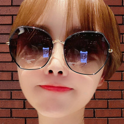 langsha浪莎女大框墨镜女防紫外线墨镜眼镜女遮阳女太阳镜