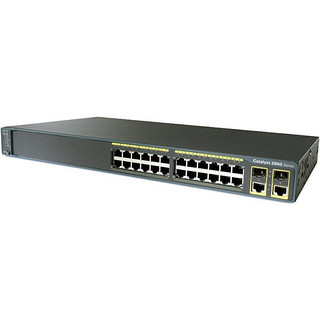 CISCO 思科 WS-C2960+24LC-S 24口百兆二层交换机