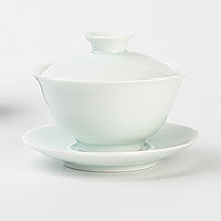 稀雀 · 清代经典造型手工影青釉盖碗茶杯套装