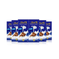 Lindt 瑞士莲 Swiss Classic瑞士经典 牛奶巧克力 100g*6盒 排块装