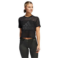 adidas 阿迪达斯 BOS MESH TEE 女子运动T恤 DX7534 黑色 XS
