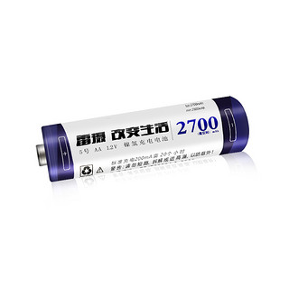 leise 雷摄 5号镍氢电池 1.2V 2700mAh 2粒装