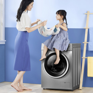 Midea 美的 MD100QY1 洗烘一体机 10kg 银色