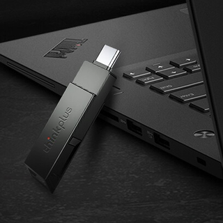 thinkplus ThinkPad 思考本 X121 USB 3.1 U盘 黑色 256GB USB/Type-C双口