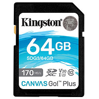 Kingston 金士顿 SDG3系列 SD存储卡 64GB（UHS-I、V30、U3）