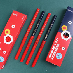 chunghwa中华牌130粗六角红蓝铅笔红蓝双色10支盒