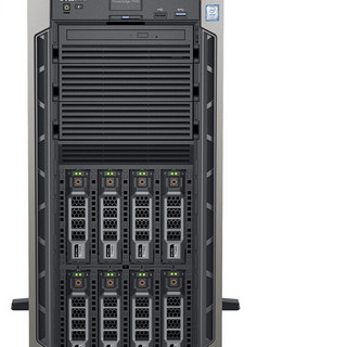 DELL 戴尔 T440 塔式 服务器(2 芯至强银牌 4210R、10核、16个内存插槽、16GB 内存、2个2TB HDD、双千兆网络接口、495W 电源)