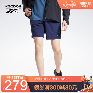 Reebok 锐步 运动健身DMX  M TRAINING SHORT男子基础款短裤五分裤 GP7159_藏青色 A/2XL