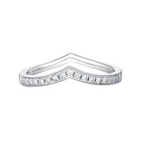 CHOW TAI FOOK 周大福 甜心轨迹系列 VU2 女士心形Pt950铂金钻石戒指