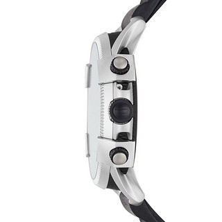 DIESEL 迪赛 DZT2008 智能手表 48mm 黑色 硅胶表带 黑色（GPS、心率）