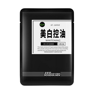 BOSSDUN.MEN 波斯顿 男士美白控油面膜 30g*6片*4