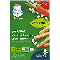 Gerber 嘉宝 有机蔬菜脆香条 美版 谷物番茄胡萝卜味 75g