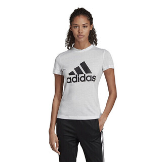 adidas 阿迪达斯 W MH BOS TEE 女子运动T恤 DZ0013 白色 L