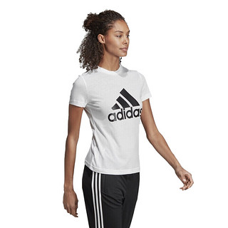 adidas 阿迪达斯 W MH BOS TEE 女子运动T恤 DZ0013 白色 M