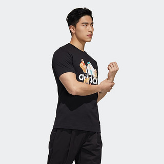 adidas 阿迪达斯 SHANGHAI TEE 男子运动T恤 GL0398 黑色 XXL