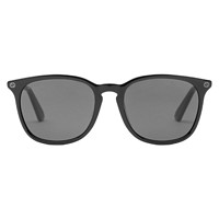 GUCCI 古驰 亚洲版全板材镜架墨镜 GG0154SA-001 黑色镜框灰白镜片 53mm