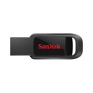 SanDisk 闪迪 CZ61 USB 2.0 U盘 黑色 32G USB +挂绳+OTG转换头
