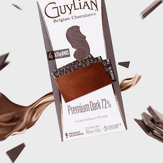 GuyLiAN 吉利莲 72%可可黑巧克力 100g