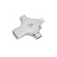 Biaze 毕亚兹 U6 USB 3.0 U盘 银色 32G USB/Type-C/Micro USB/苹果lightning接口四合一