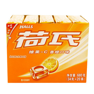 HALLS 荷氏 维果-C 香橙味 680g