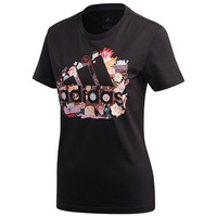 adidas 阿迪达斯 W MHG BOSIllu T 女子运动T恤 FJ5025 黑色 L